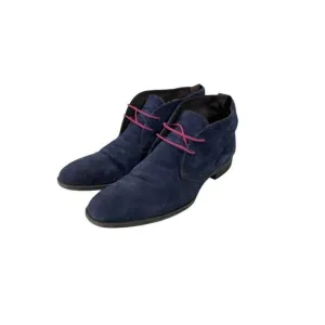 Donald J Pliner Siro-02 Navy Suede Mens Chukka Boots Dress Shoes Size 10.5M