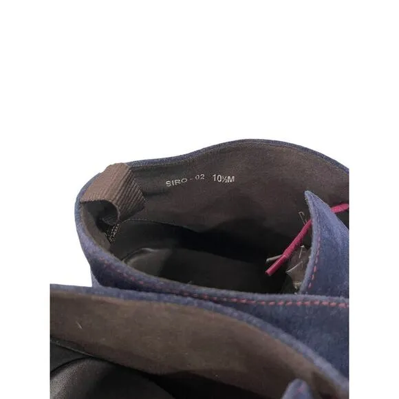 Donald J Pliner Siro-02 Navy Suede Mens Chukka Boots Dress Shoes Size 10.5M