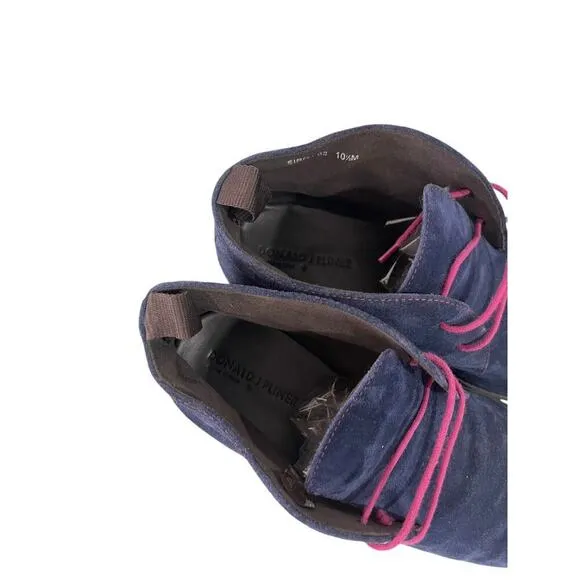 Donald J Pliner Siro-02 Navy Suede Mens Chukka Boots Dress Shoes Size 10.5M