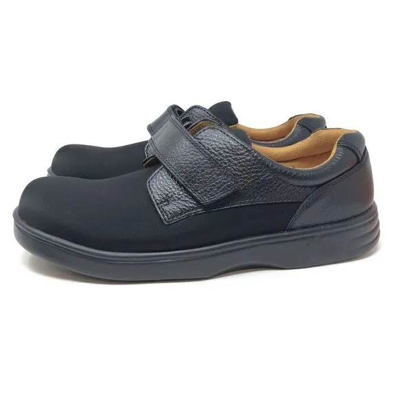 Dr Comfort Annie X Women Size 11M Black Lycra Leather Orthopedic Diabetic Shoes