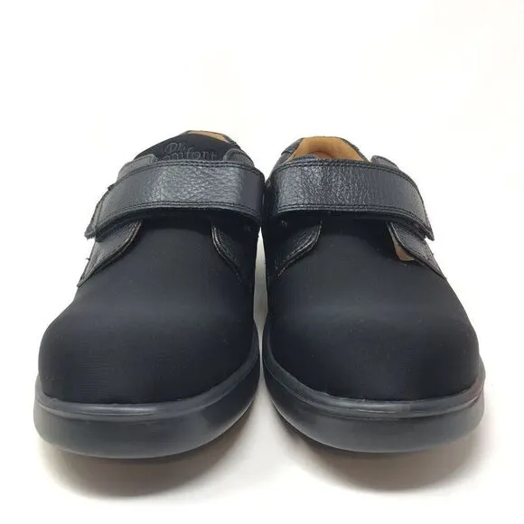 Dr Comfort Annie X Women Size 11M Black Lycra Leather Orthopedic Diabetic Shoes