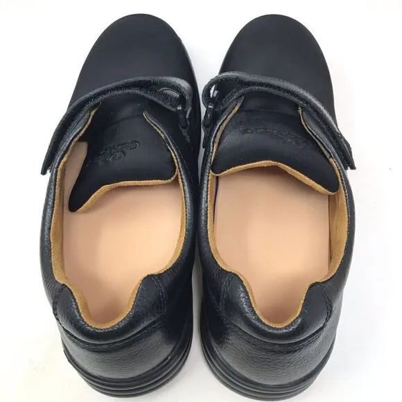 Dr Comfort Annie X Women Size 11M Black Lycra Leather Orthopedic Diabetic Shoes
