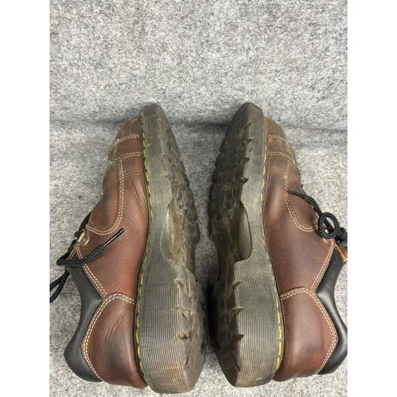 Dr. Doc Martens Industrial Steel Toe Safety Shoes Men's 9 Brown Leather 1993