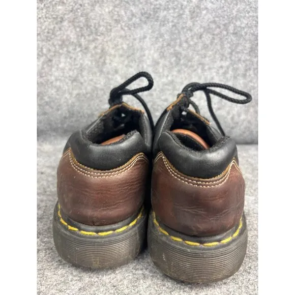 Dr. Doc Martens Industrial Steel Toe Safety Shoes Men's 9 Brown Leather 1993