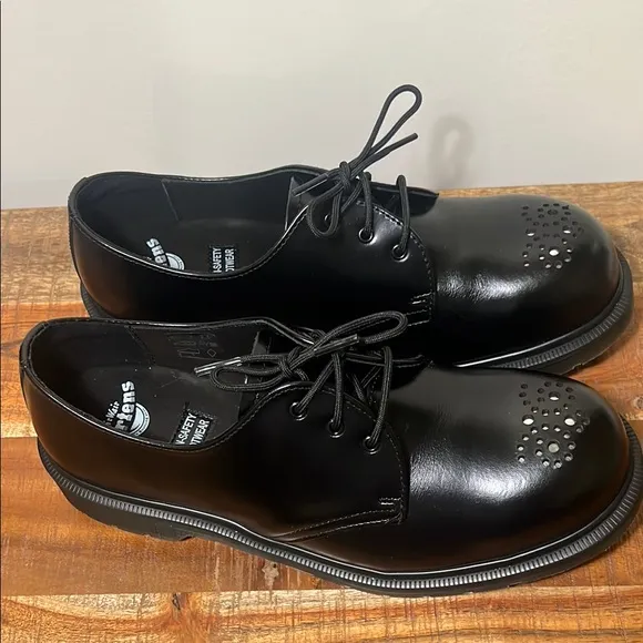 Dr. Martens 1461 Analine Steel Toe Shoes, Men’s 9