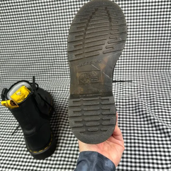 Dr Martens Industrial Steel Safety Toe 1460 Black Work Boots Women's 6 / EU 37