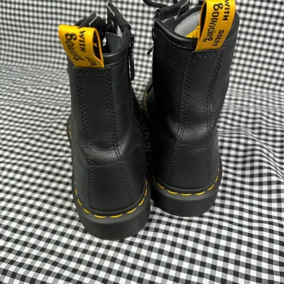 Dr Martens Industrial Steel Safety Toe 1460 Black Work Boots Women's 6 / EU 37