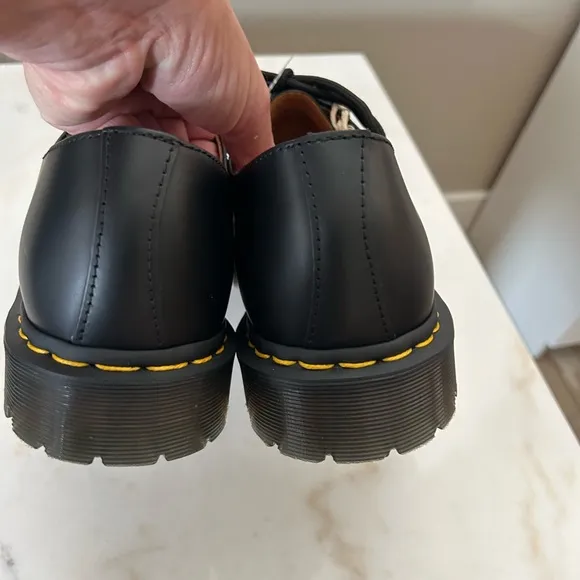 Dr. Martens Ramsey Black with White Toe Stitching Men's Shoes Size 12 New
