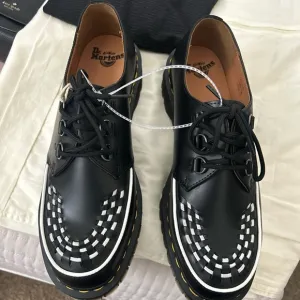 Dr. Martens Ramsey Black with White Toe Stitching Men's Shoes Size 12 New