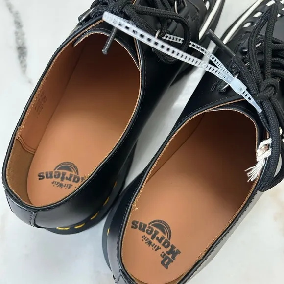 Dr. Martens Ramsey Black with White Toe Stitching Men's Shoes Size 12 New