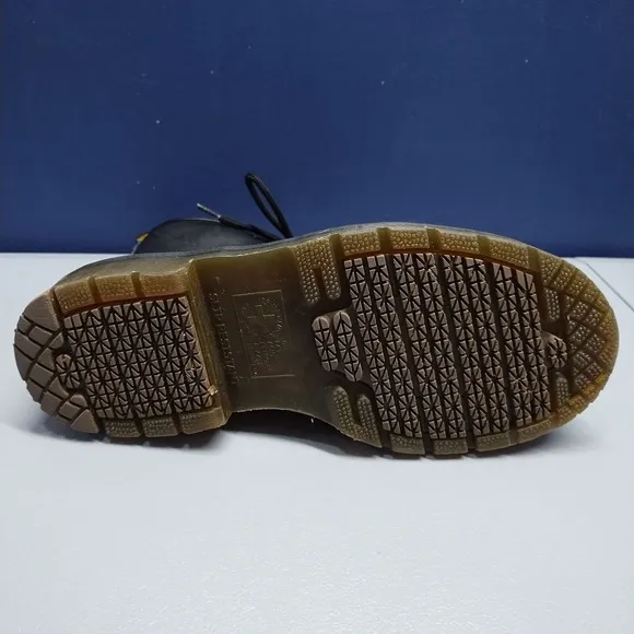 Dr Martens Safety Boots Unisex 5M/6W Black Slip Resistant Round Toe Lace Up EUC