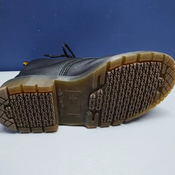 Dr Martens Safety Boots Unisex 5M/6W Black Slip Resistant Round Toe Lace Up EUC