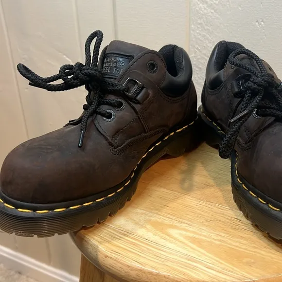 Dr. MARTENS Steel Toe Safety Boots Industrial Slip Resistant Stylish Fun