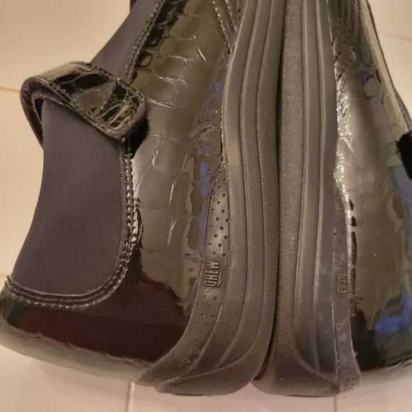 Drew Orthopedic Shoes 9.5W Black Patent Leather Mary Jane Comfort ROSE