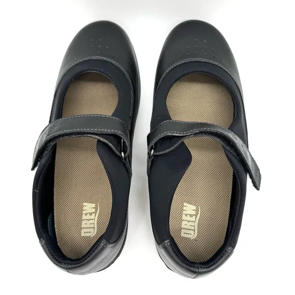 Drew Rose Women's Black Mary Jane Shoes Size 10 Wide