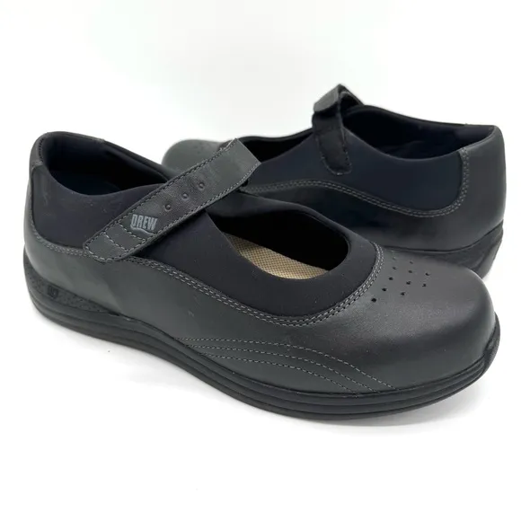 Drew Rose Women's Black Mary Jane Shoes Size 10 Wide