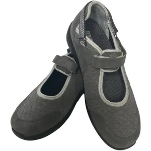 Drew Women’s Buttercup Grey Combo Orthopedic Self Adhesive Strap Comfy Shoes 9.5