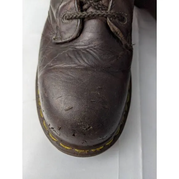 Dr. Martens Industrial Steel Toe Brown Boots Men's Sz 10 US AirWair Safety Shoe
