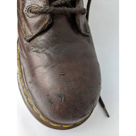 Dr. Martens Industrial Steel Toe Brown Boots Men's Sz 10 US AirWair Safety Shoe