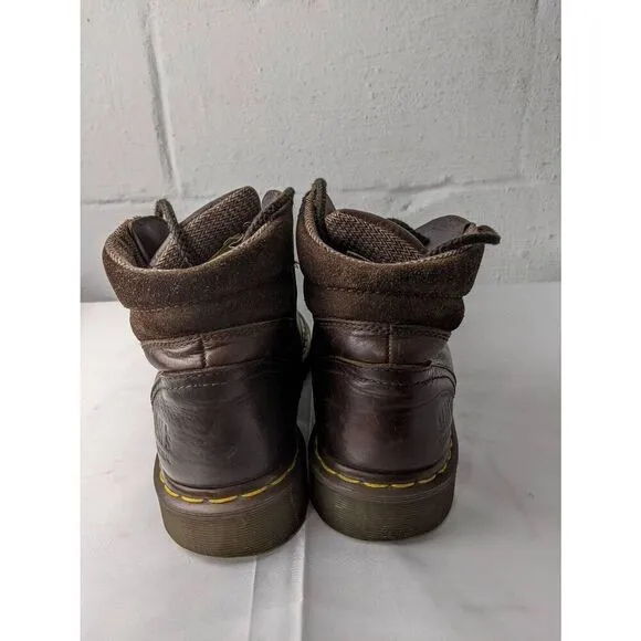 Dr. Martens Industrial Steel Toe Brown Boots Men's Sz 10 US AirWair Safety Shoe