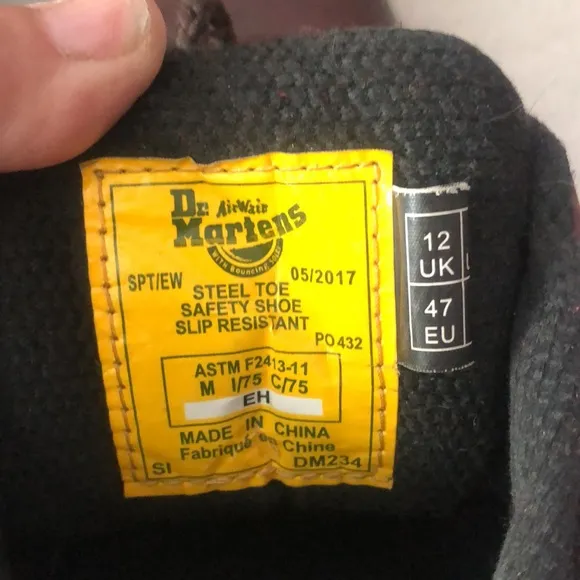 Dr.Martens steel toed work boots p2333