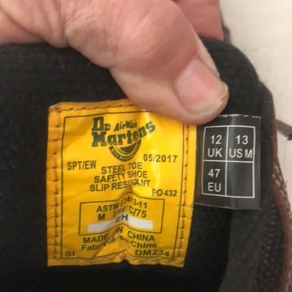 Dr.Martens steel toed work boots p2333