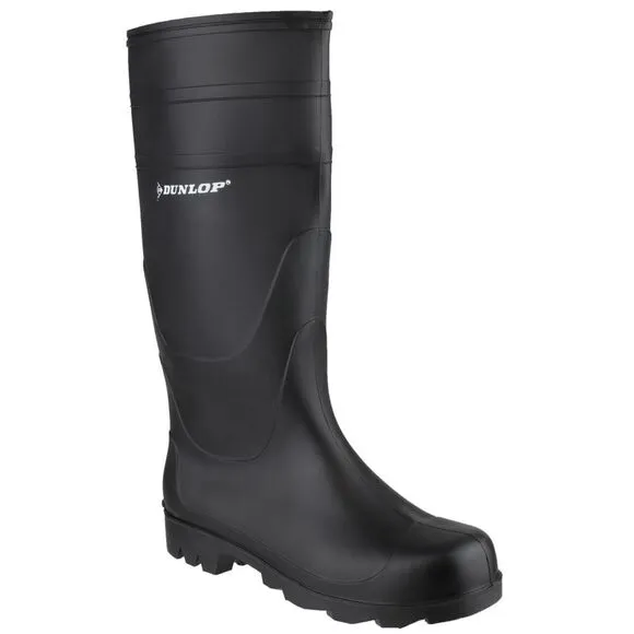 Dunlop Universal PVC Welly / Mens Wellington Boots / Rain Boots / Black