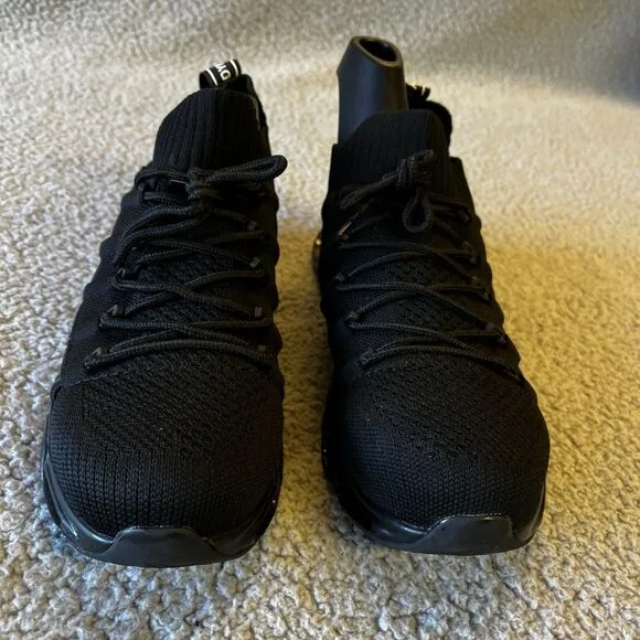 Dykhmily Shoes Mens 6.5 Black Steel Toe Work Shoes D91868