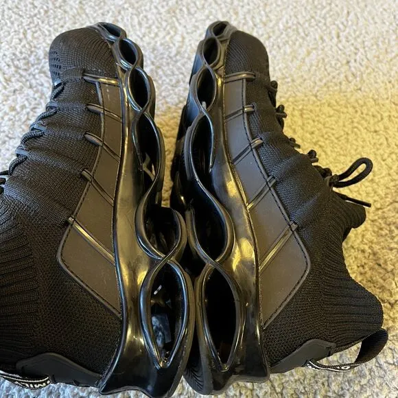 Dykhmily Shoes Mens 6.5 Black Steel Toe Work Shoes D91868