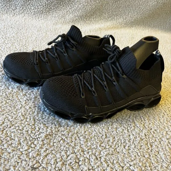 Dykhmily Shoes Mens 6.5 Black Steel Toe Work Shoes D91868