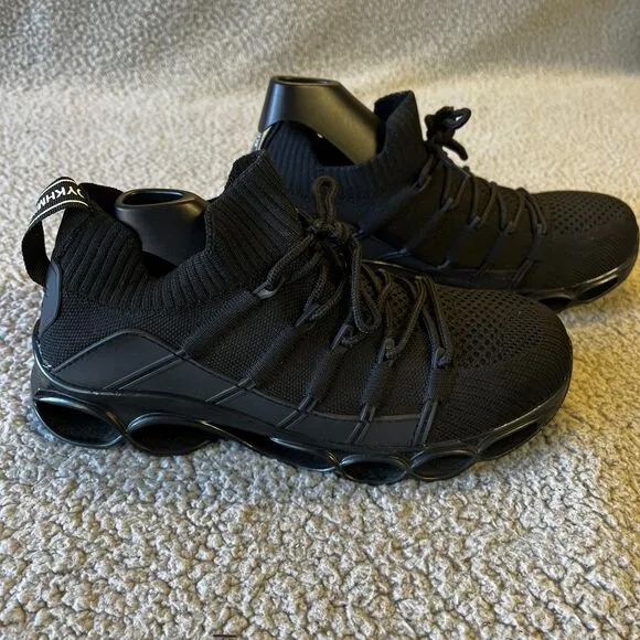 Dykhmily Shoes Mens 6.5 Black Steel Toe Work Shoes D91868