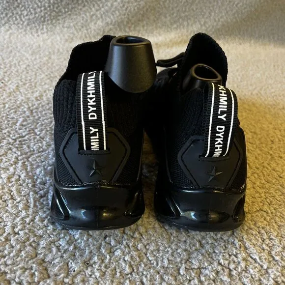 Dykhmily Shoes Mens 6.5 Black Steel Toe Work Shoes D91868