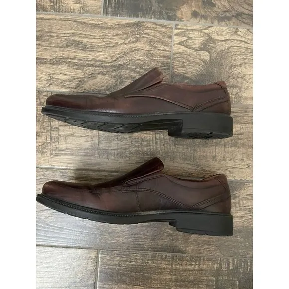 ECCO Holton Apron Slip On Dress Shoes‎ Comfort Brown Size 46 / 12-12.5