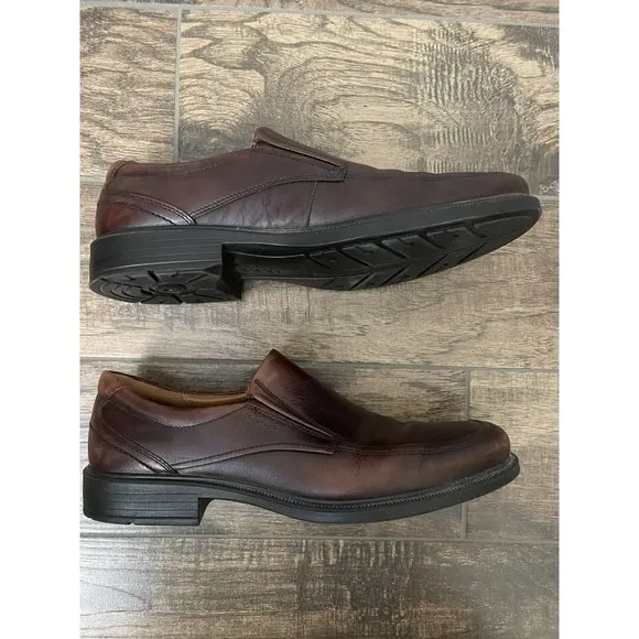 ECCO Holton Apron Slip On Dress Shoes‎ Comfort Brown Size 46 / 12-12.5