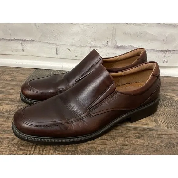 ECCO Holton Apron Slip On Dress Shoes‎ Comfort Brown Size 46 / 12-12.5