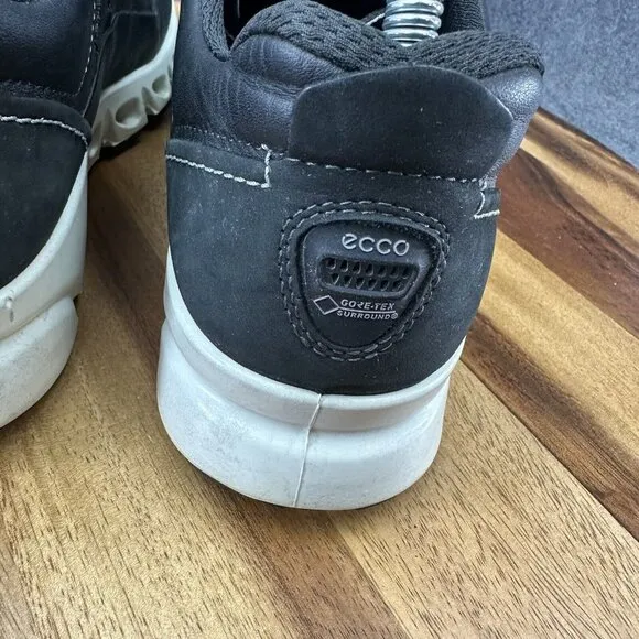 Ecco Multi-Vent Mens Gore-Tex Surround Low Top Leather Walking Shoes Size 8-8.5