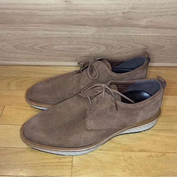 ECCO ST1 Hybrid Plain Toe Derby in Potting Soil - Size 11 - 11.5