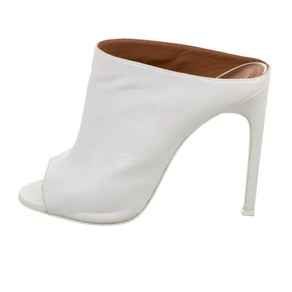 Elegant White Women's Mules