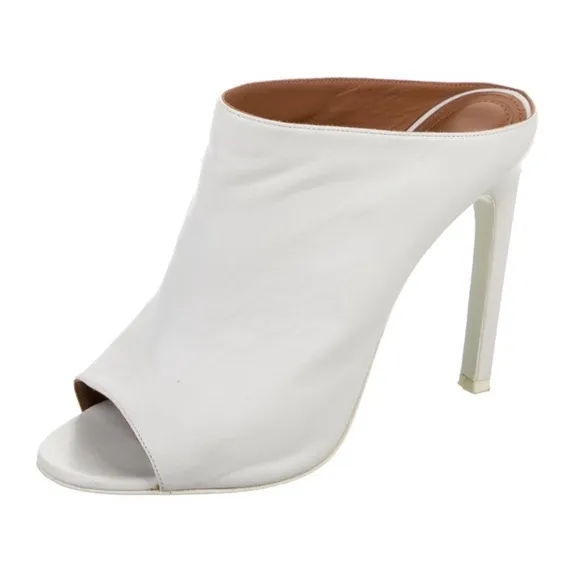 Elegant White Women's Mules