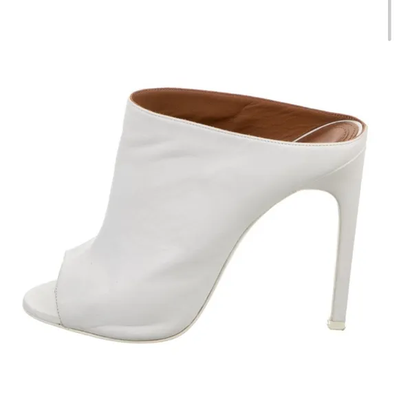 Elegant White Women's Mules
