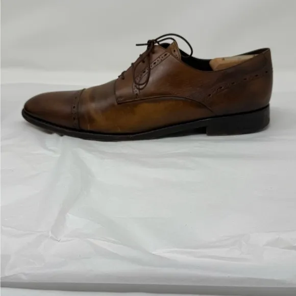 Ermenegildo Zegna Leather Cap-toe Derby Shoes