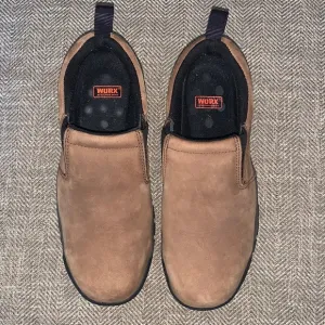 EUC Worx/Red Wing Steel Toed Shoes Size 8.5WW.