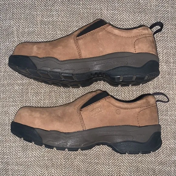 EUC Worx/Red Wing Steel Toed Shoes Size 8.5WW.