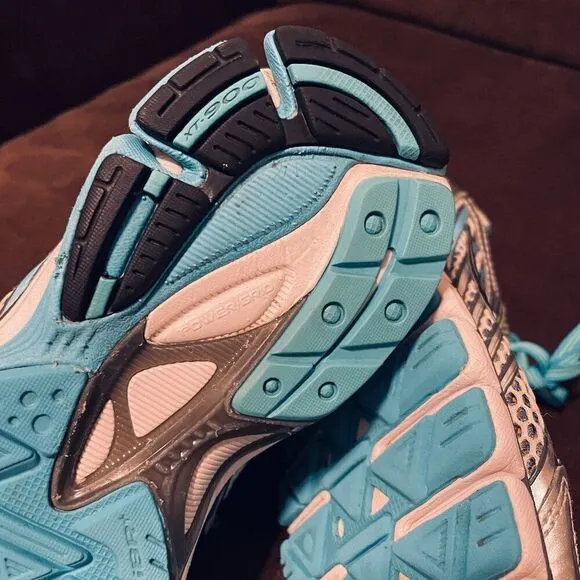 Excellent Saucony Womens Running Shoes Ride 6 Light Grey Silver Light Blue 8 US