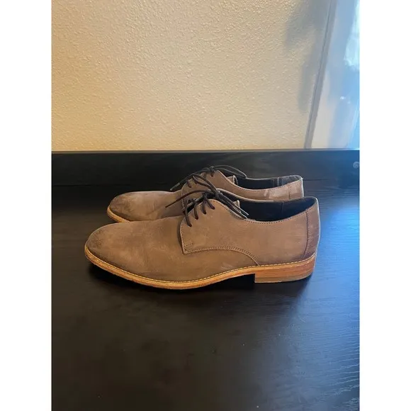 Fabio De Luca Leather Distressed Toe Lace Up Shoes Mens Size 9.5