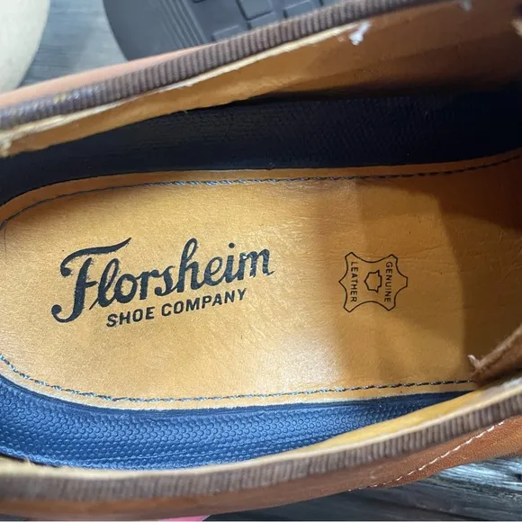 Florsheim Brown Leather Men's Shoes Size 11.5D.  Pre-owned