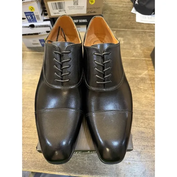 Florsheim Corbetta Cap Toe Oxford, Men's Size 11 3E Black Leather MSRP $120