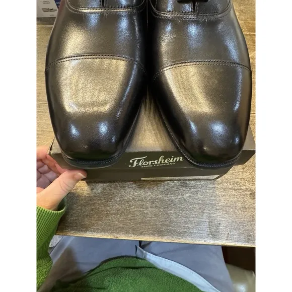 Florsheim Corbetta Cap Toe Oxford, Men's Size 11 3E Black Leather MSRP $120