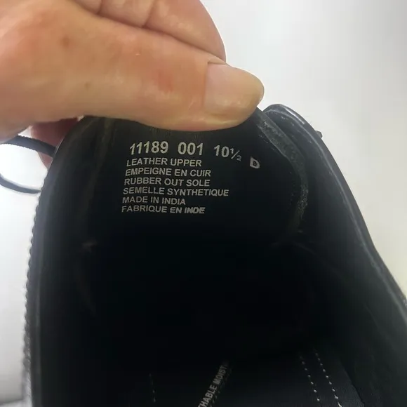 Florsheim Lexington Black Cap Toe Leather Shoes 10.5D
