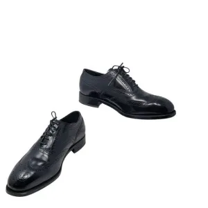 Florsheim Lexington Wingtip Oxford Shoes Size 9 Black Leather Dress Shoes Career